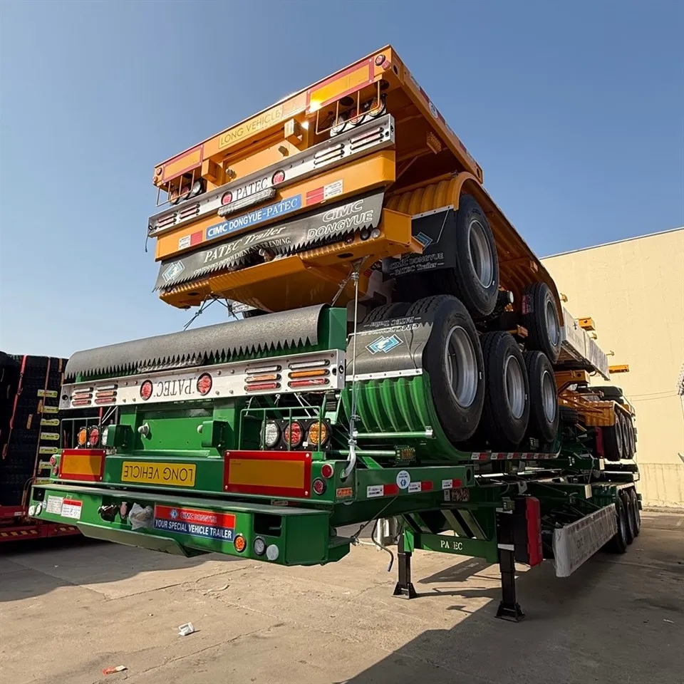 3 Axle Flatbed Container Trailer suppliers