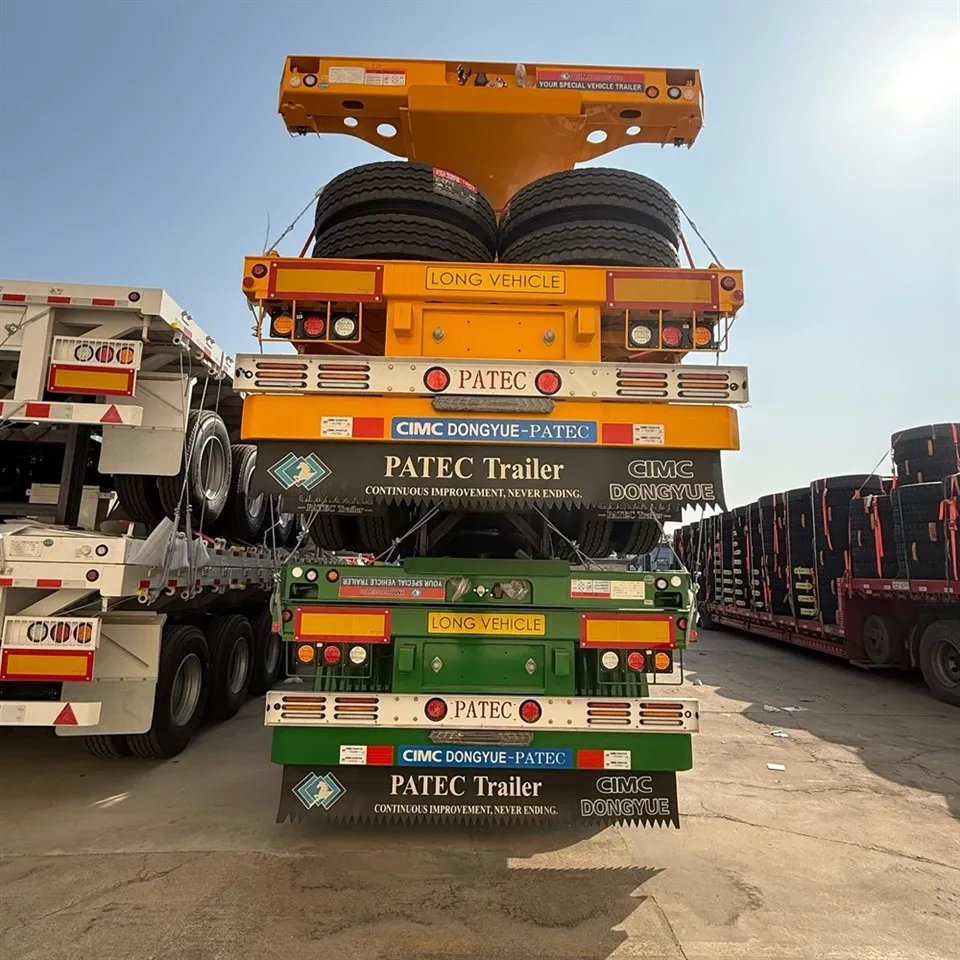 3 Axle Flatbed Container Trailer high quality