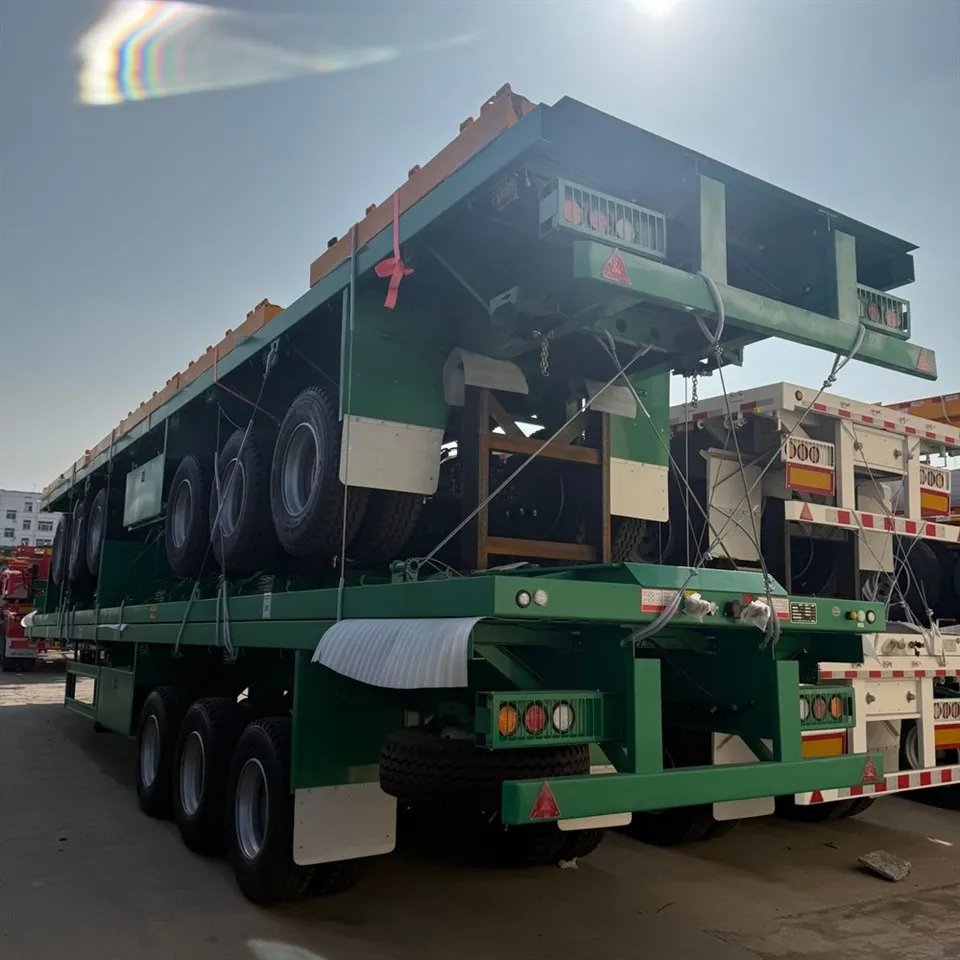 3 Axle Flatbed Trailer factory
