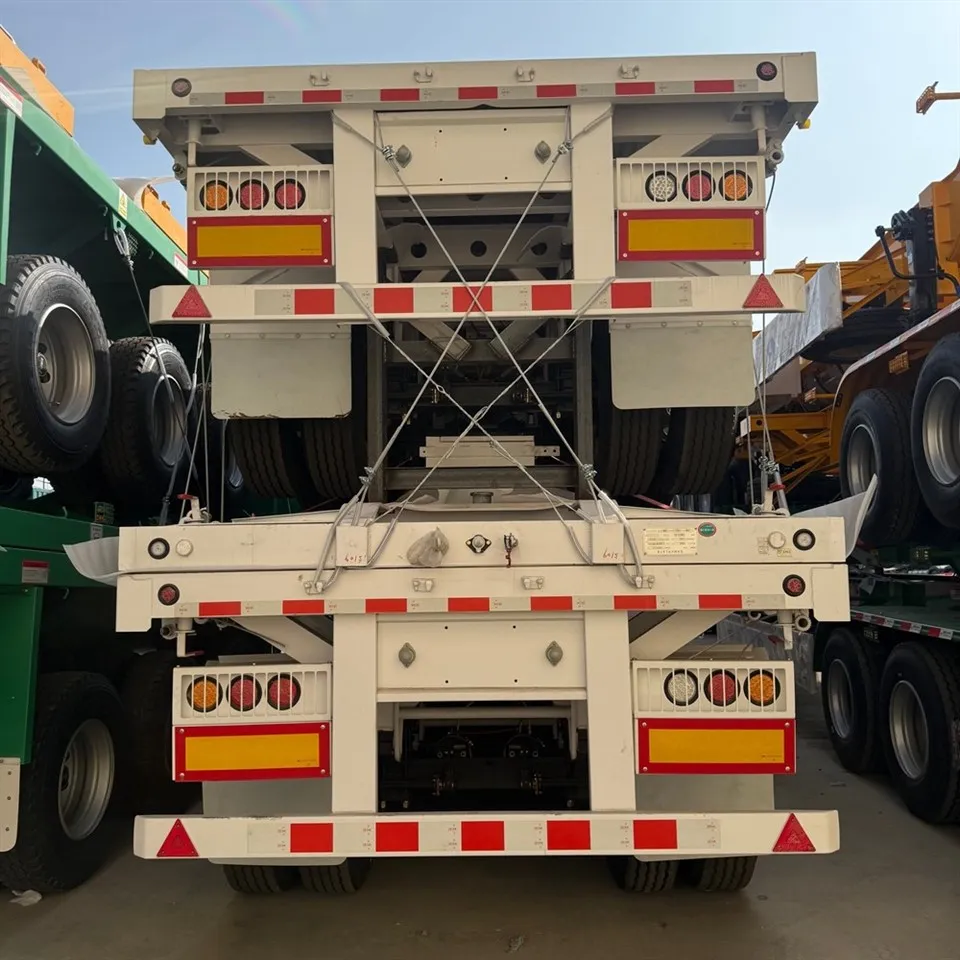 4 Axle Flatbed Container Trailer factory